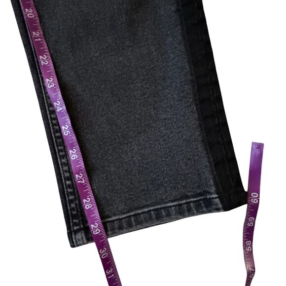 Boden Side Stripe Cavendish Girlfriend Jeans Women Sz 14 Black Grunge Preppy - Picture 11 of 14